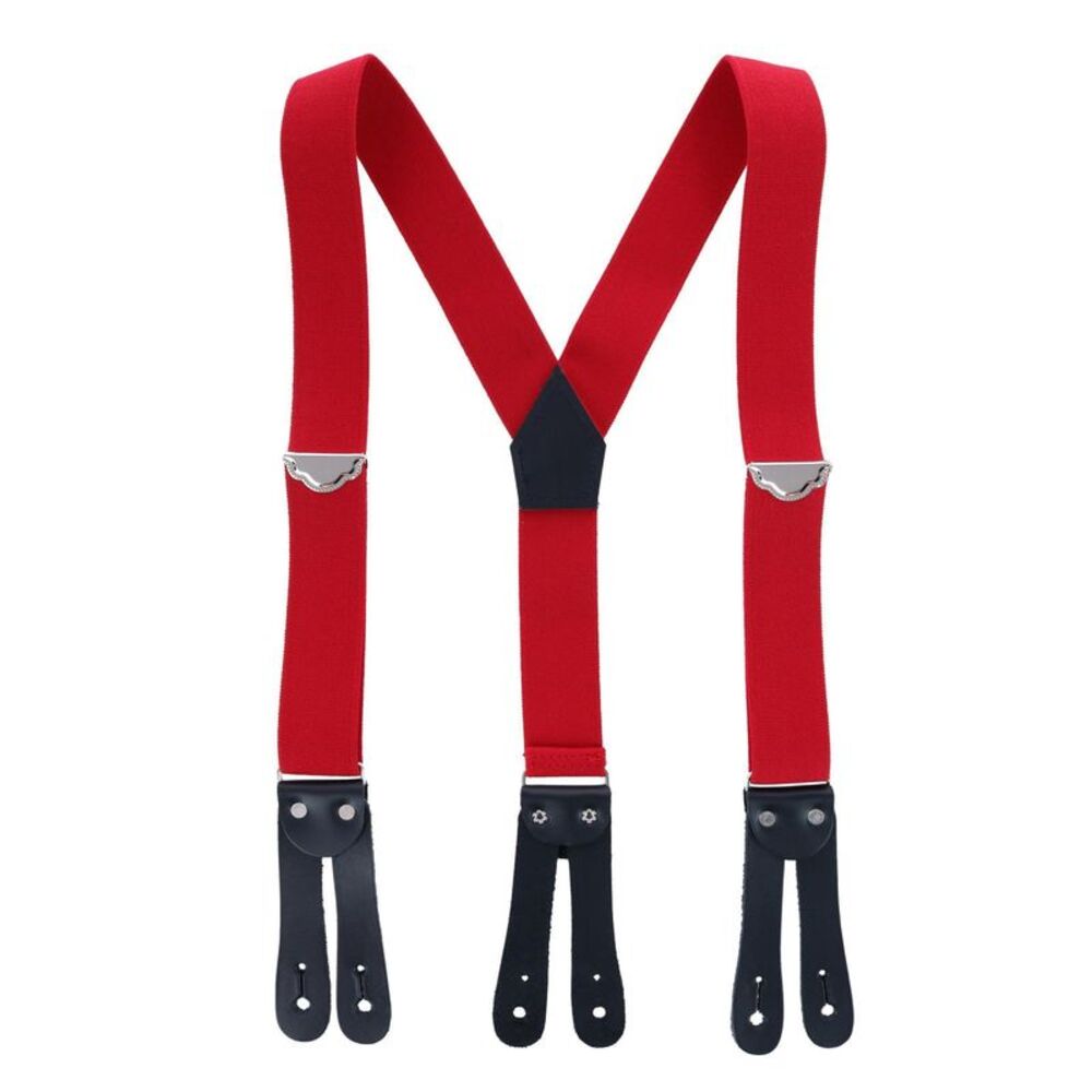 Welch Men's Big & Tall Elastic Button-End Y-Back Suspenders